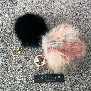 Real fur bag accessories key chain Jocelyn & LT